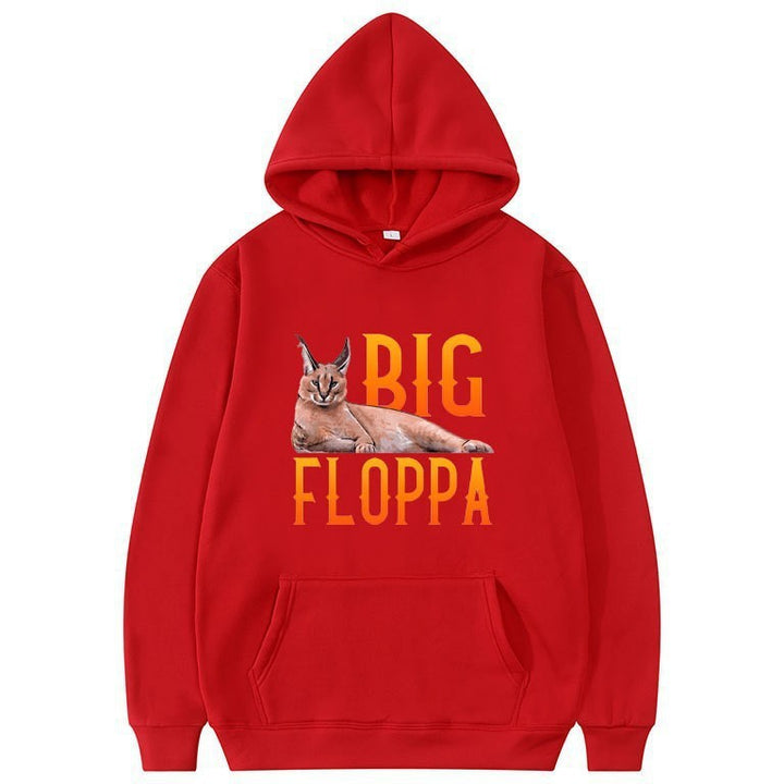 Kvinnors hoodie med djur grafisk design och mysigt konstfiberfleece interiör Mirla-Eva Jonsson