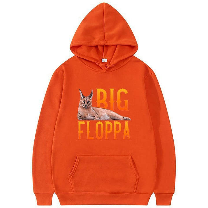 Kvinnors hoodie med djur grafisk design och mysigt konstfiberfleece interiör Mirla-Eva Jonsson