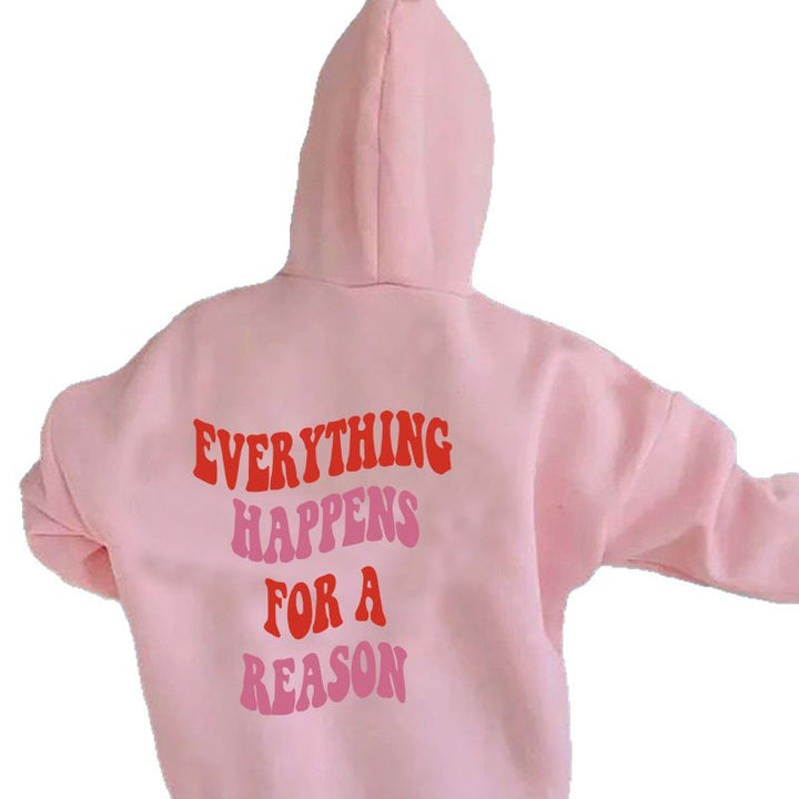 Kvinnors hoodie med en unik motivationstryck och bekväm passform Mirla-Eva Jonsson