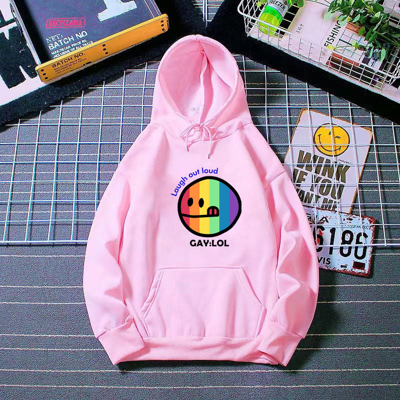 Kvinnors hoodie med färggrafisk tryck Mirla-Eva Jonsson