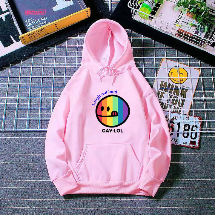 Kvinnors hoodie med färggrafisk tryck Mirla-Eva Jonsson