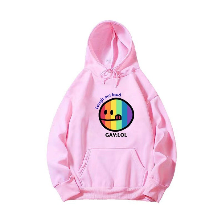 Kvinnors hoodie med färggrafisk tryck Mirla-Eva Jonsson