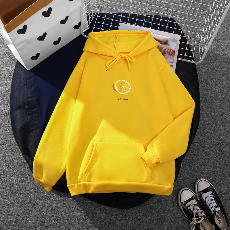 Kvinnors hoodie med fruktig vattenmelonmotiv Mirla-Eva Jonsson