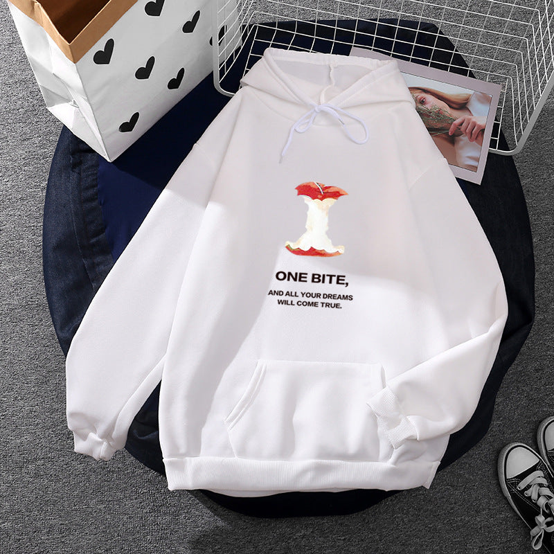 Kvinnors hoodie med fruktig vattenmelonmotiv Mirla-Eva Jonsson