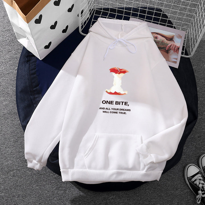 Kvinnors hoodie med fruktig vattenmelonmotiv Mirla-Eva Jonsson