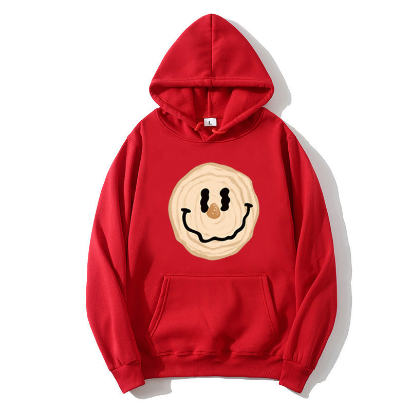 Kvinnors hoodie med glad leende motiv Mirla-Eva Jonsson