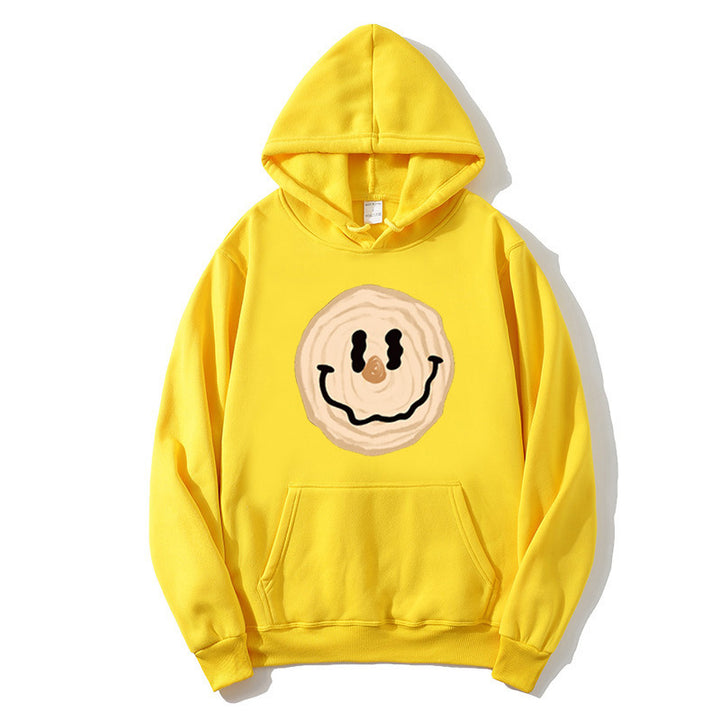 Kvinnors hoodie med glad leende motiv Mirla-Eva Jonsson