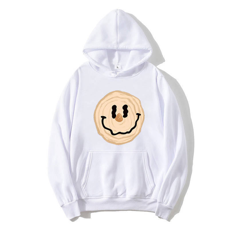 Kvinnors hoodie med glad leende motiv Mirla-Eva Jonsson
