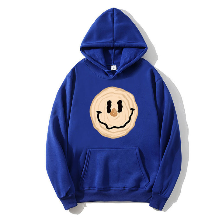 Kvinnors hoodie med glad leende motiv Mirla-Eva Jonsson