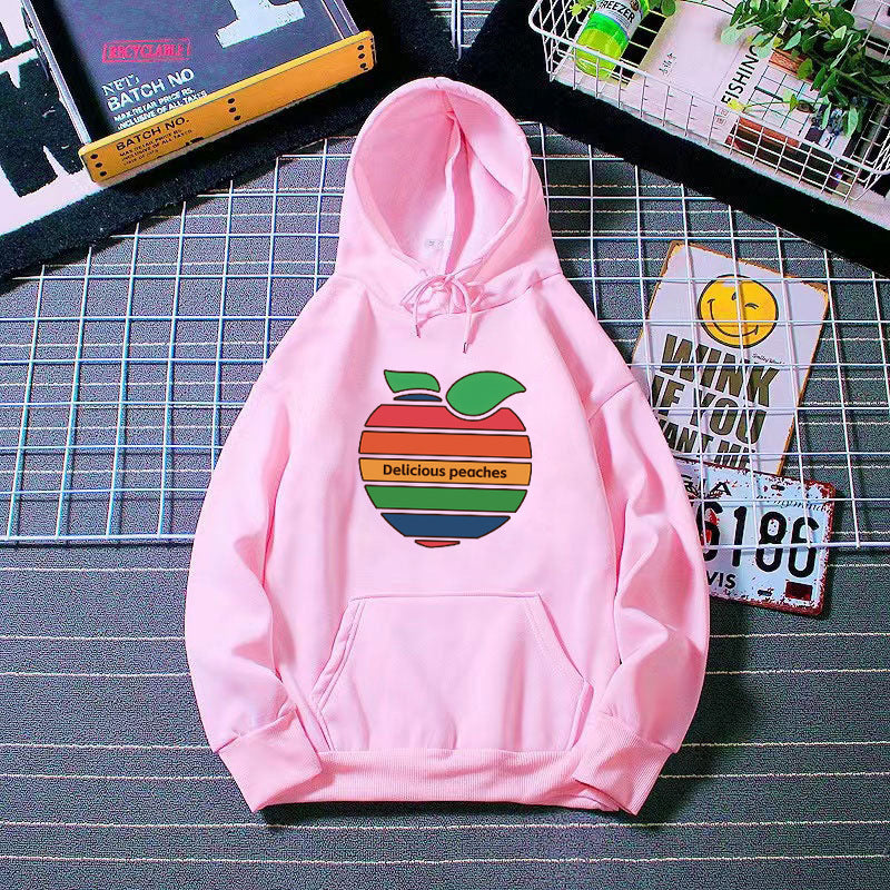 Kvinnors hoodie med glatt fruktmotiv Mirla-Eva Jonsson