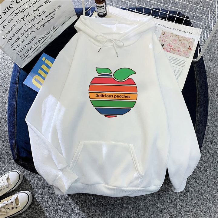 Kvinnors hoodie med glatt fruktmotiv Mirla-Eva Jonsson