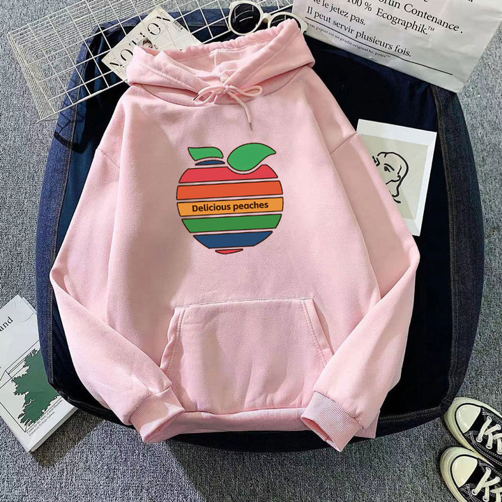 Kvinnors hoodie med glatt fruktmotiv Mirla-Eva Jonsson