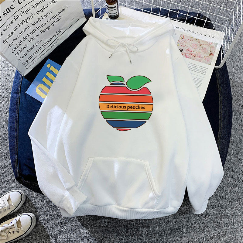 Kvinnors hoodie med glatt fruktmotiv Mirla-Eva Jonsson