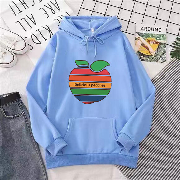 Kvinnors hoodie med glatt fruktmotiv Mirla-Eva Jonsson