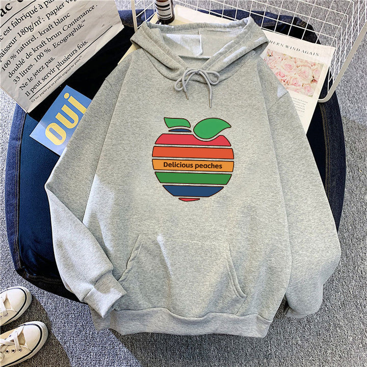 Kvinnors hoodie med glatt fruktmotiv Mirla-Eva Jonsson
