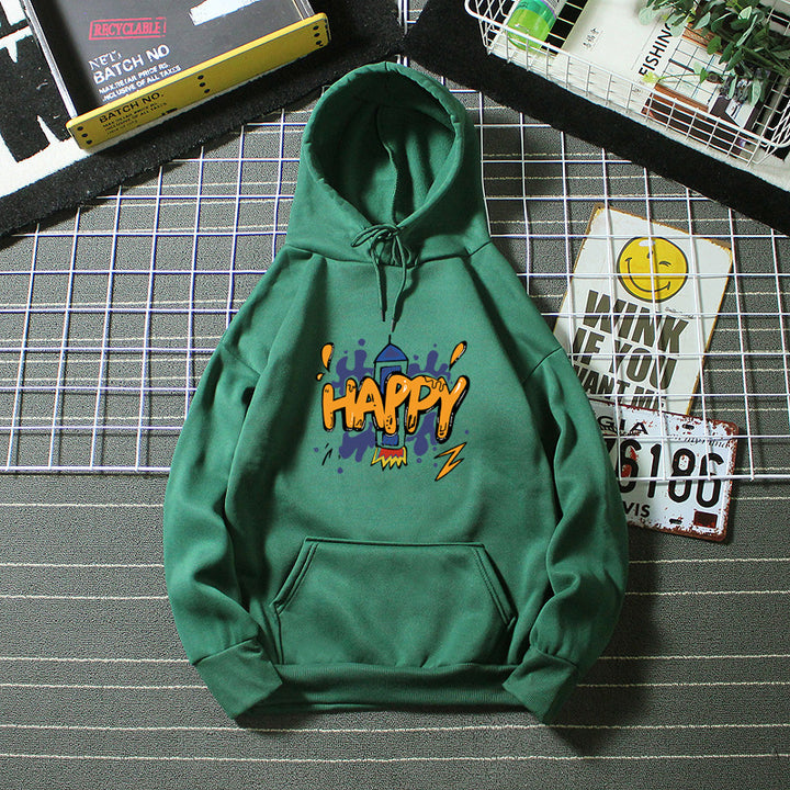 Kvinnors hoodie med glatt grafiskt mönster Mirla-Eva Jonsson
