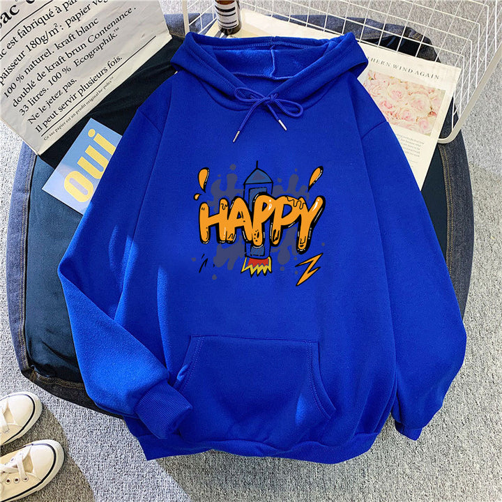Kvinnors hoodie med glatt grafiskt mönster Mirla-Eva Jonsson