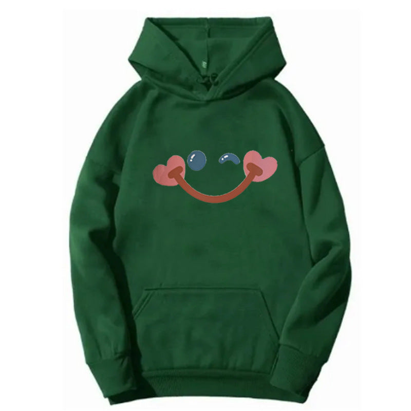 Kvinnors hoodie med glatt smiley-design Mirla-Eva Jonsson