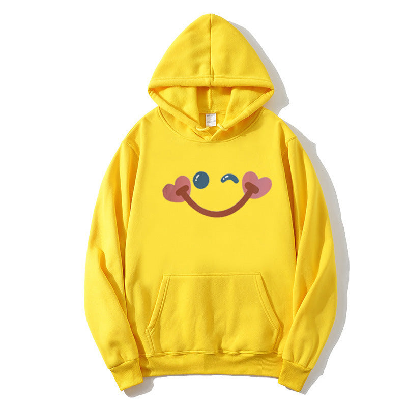 Kvinnors hoodie med glatt smiley-design Mirla-Eva Jonsson
