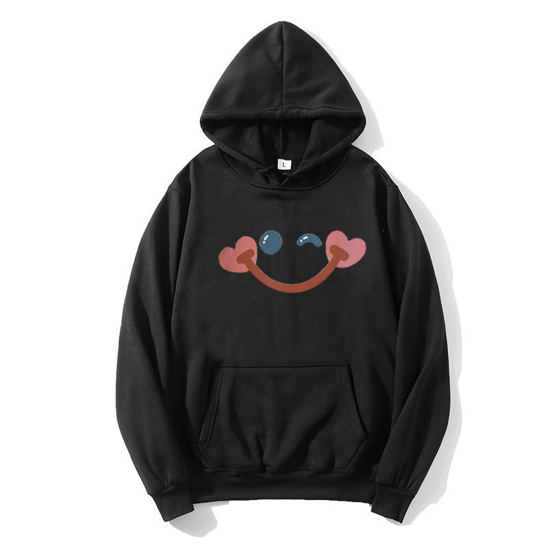 Kvinnors hoodie med glatt smiley-design Mirla-Eva Jonsson