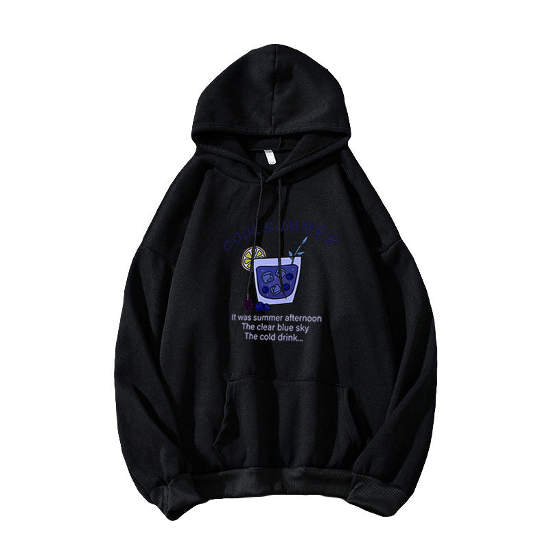 Kvinnors hoodie med glatt sommar motiv Mirla-Eva Jonsson