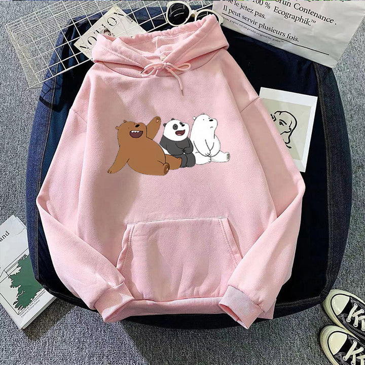 Kvinnors hoodie med humoristisk djurmotiv Mirla-Eva Jonsson
