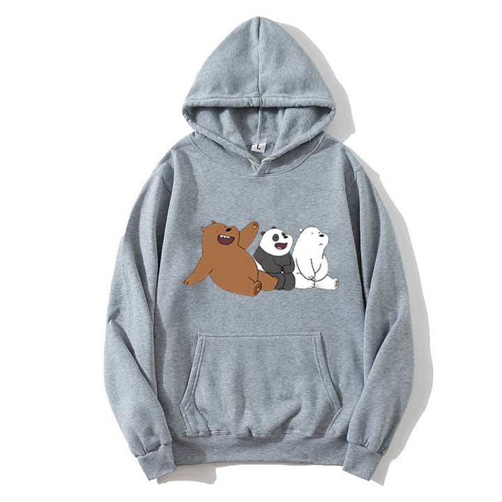 Kvinnors hoodie med humoristisk djurmotiv Mirla-Eva Jonsson