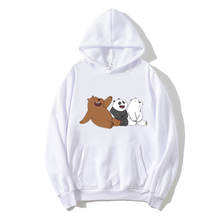 Kvinnors hoodie med humoristisk djurmotiv Mirla-Eva Jonsson