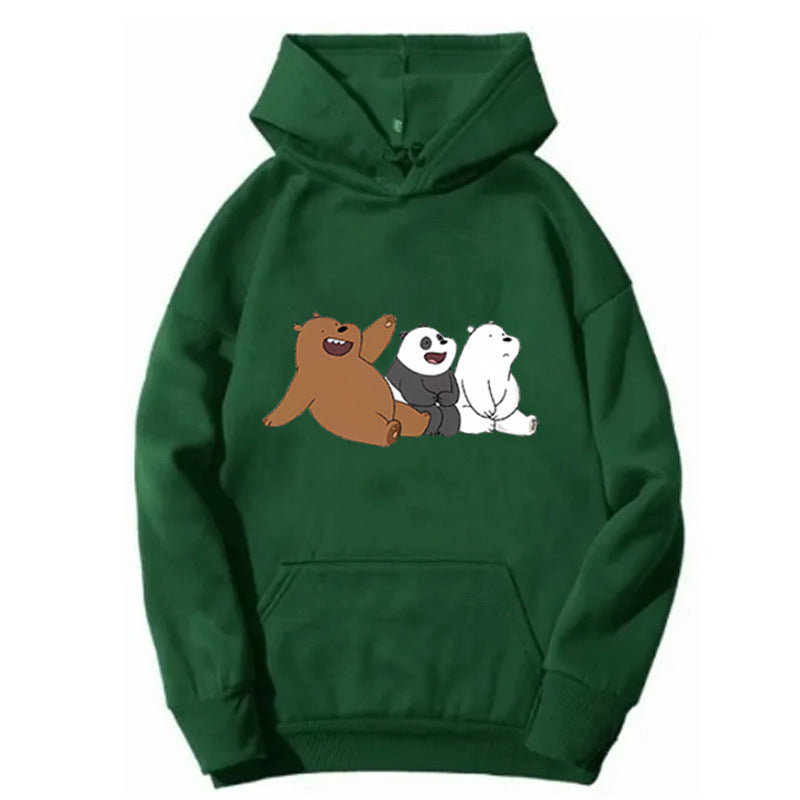 Kvinnors hoodie med humoristisk djurmotiv Mirla-Eva Jonsson
