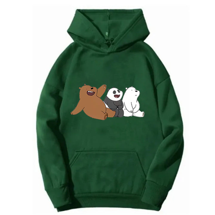 Kvinnors hoodie med humoristisk djurmotiv Mirla-Eva Jonsson