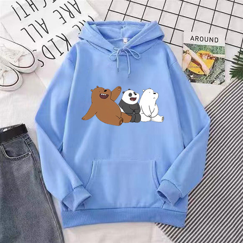 Kvinnors hoodie med humoristisk djurmotiv Mirla-Eva Jonsson