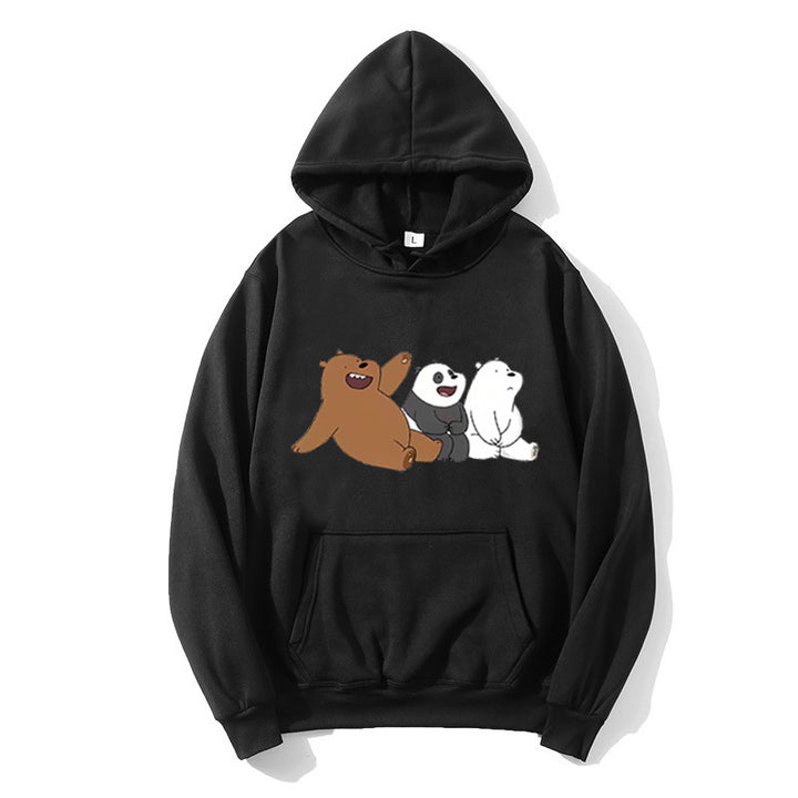 Kvinnors hoodie med humoristisk djurmotiv Mirla-Eva Jonsson