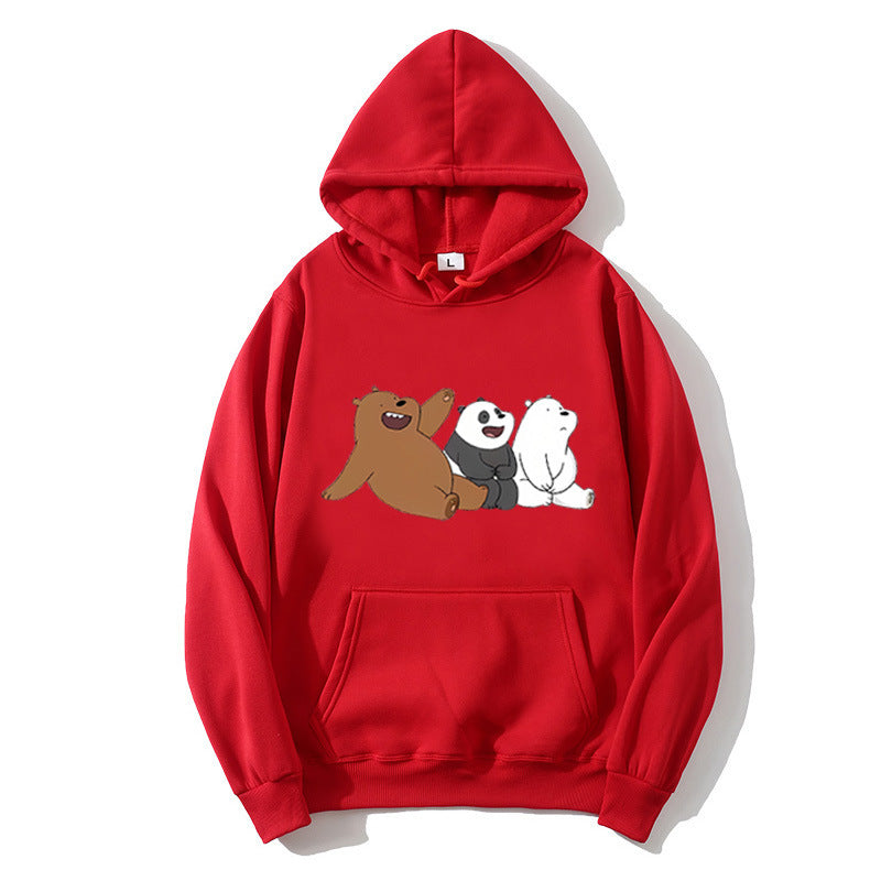Kvinnors hoodie med humoristisk djurmotiv Mirla-Eva Jonsson