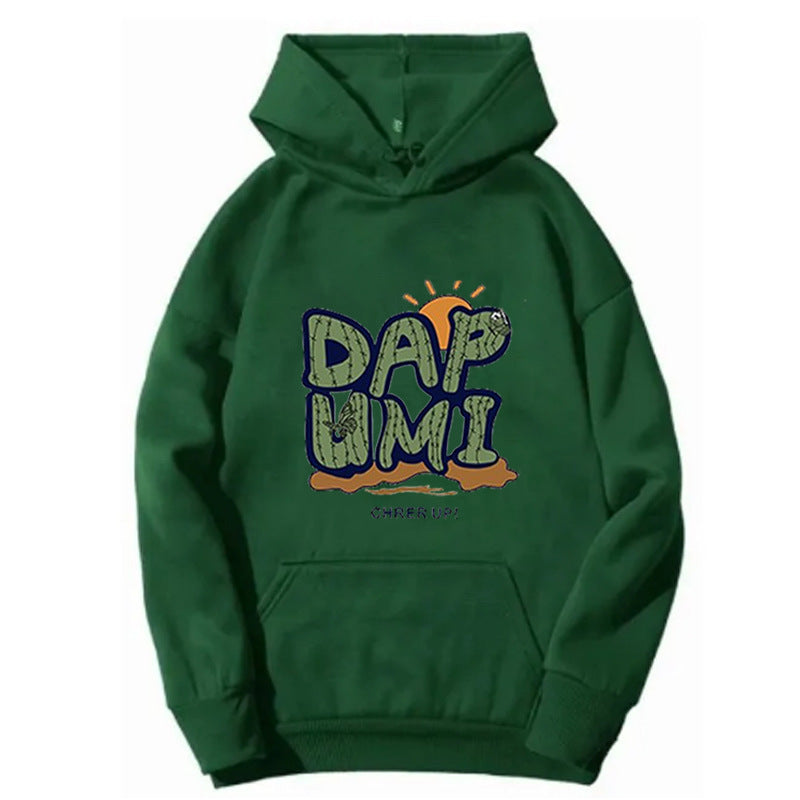 Kvinnors hoodie med humoristisk grafisk design Mirla-Eva Jonsson