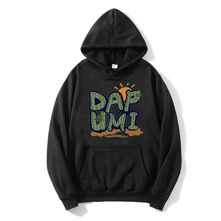 Kvinnors hoodie med humoristisk grafisk design Mirla-Eva Jonsson