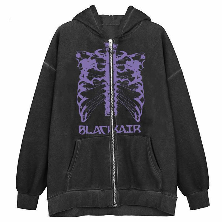Kvinnors hoodie med innovativt skelettdesign Mirla-Eva Jonsson