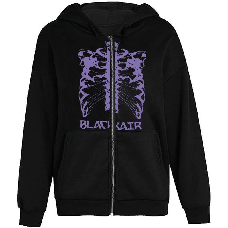 Kvinnors hoodie med innovativt skelettdesign Mirla-Eva Jonsson