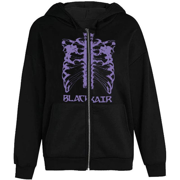 Kvinnors hoodie med innovativt skelettdesign Mirla-Eva Jonsson