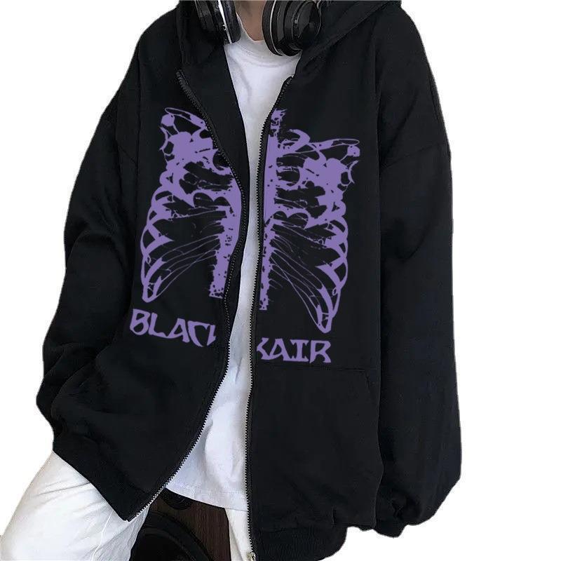 Kvinnors hoodie med innovativt skelettdesign Mirla-Eva Jonsson