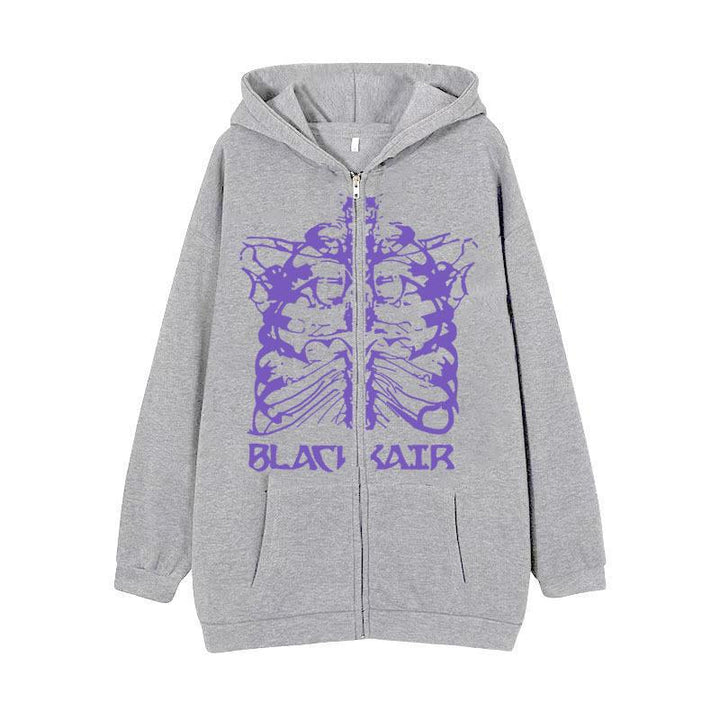 Kvinnors hoodie med innovativt skelettdesign Mirla-Eva Jonsson