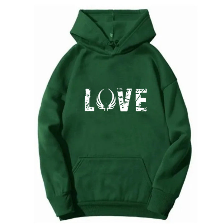 Kvinnors hoodie med inspirerande Love design Mirla-Eva Jonsson