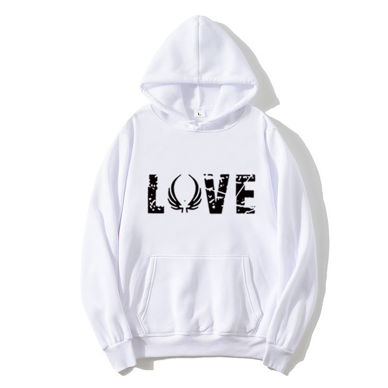 Kvinnors hoodie med inspirerande Love design Mirla-Eva Jonsson