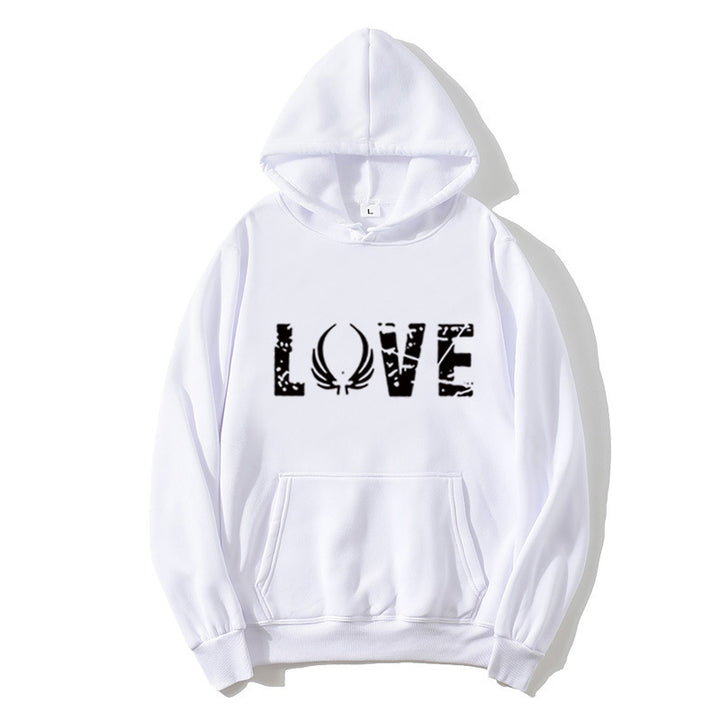 Kvinnors hoodie med inspirerande Love design Mirla-Eva Jonsson