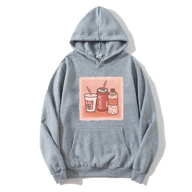 Kvinnors hoodie med inspirerande dryckmotiv Mirla-Eva Jonsson