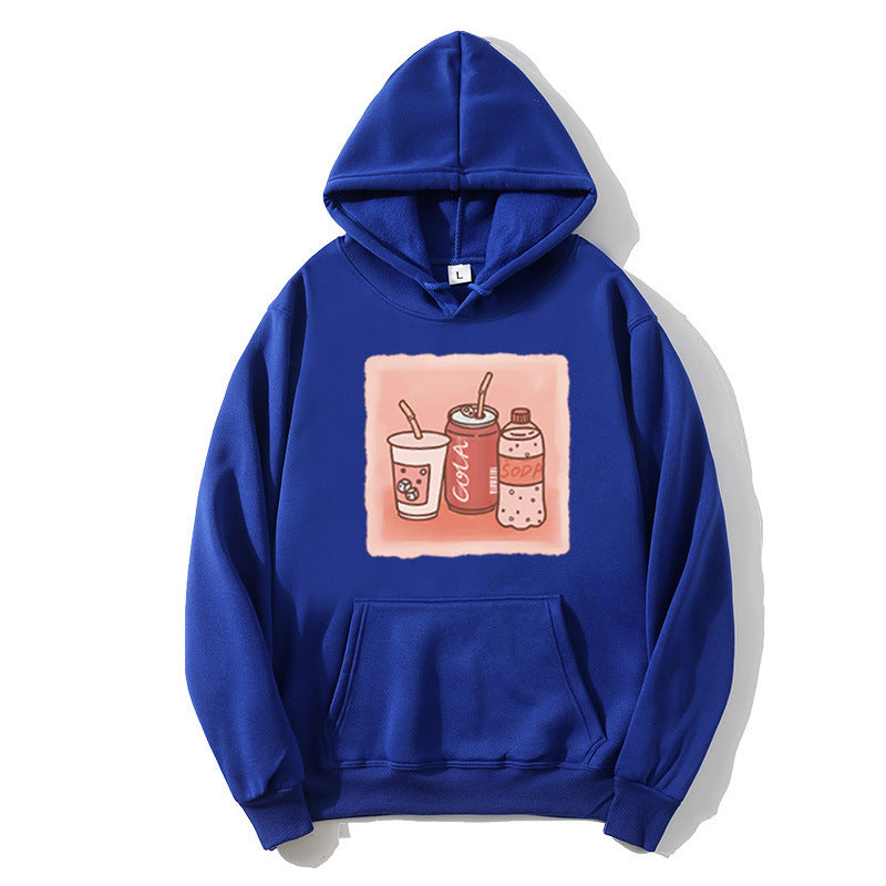 Kvinnors hoodie med inspirerande dryckmotiv Mirla-Eva Jonsson