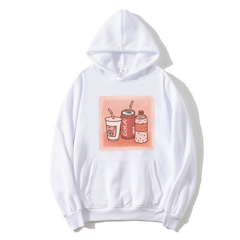 Kvinnors hoodie med inspirerande dryckmotiv Mirla-Eva Jonsson