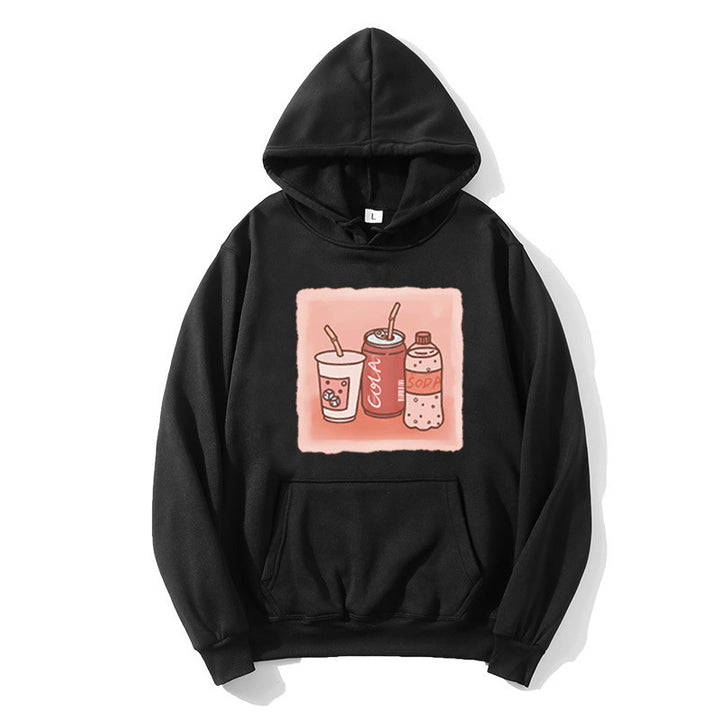 Kvinnors hoodie med inspirerande dryckmotiv Mirla-Eva Jonsson
