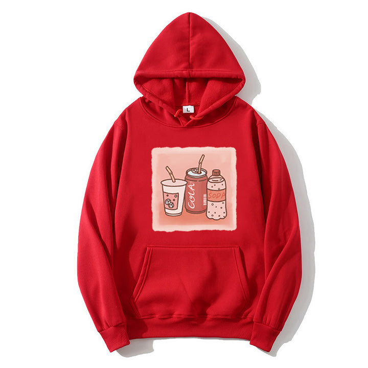 Kvinnors hoodie med inspirerande dryckmotiv Mirla-Eva Jonsson