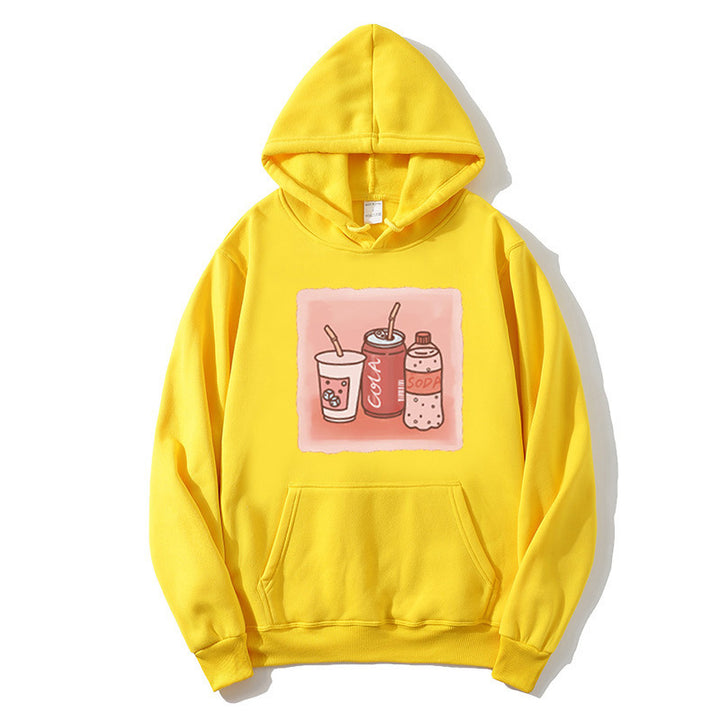 Kvinnors hoodie med inspirerande dryckmotiv Mirla-Eva Jonsson