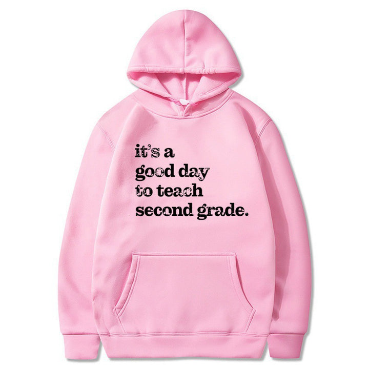 Kvinnors hoodie med inspirerande lärarcitat och bekväm passform Mirla-Eva Jonsson